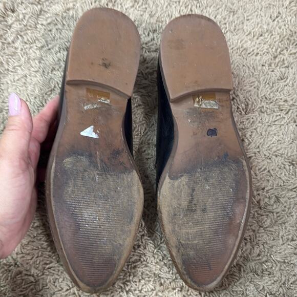 Madewell Women Black Leather Loafers Size 8 - Picture 9 of 10